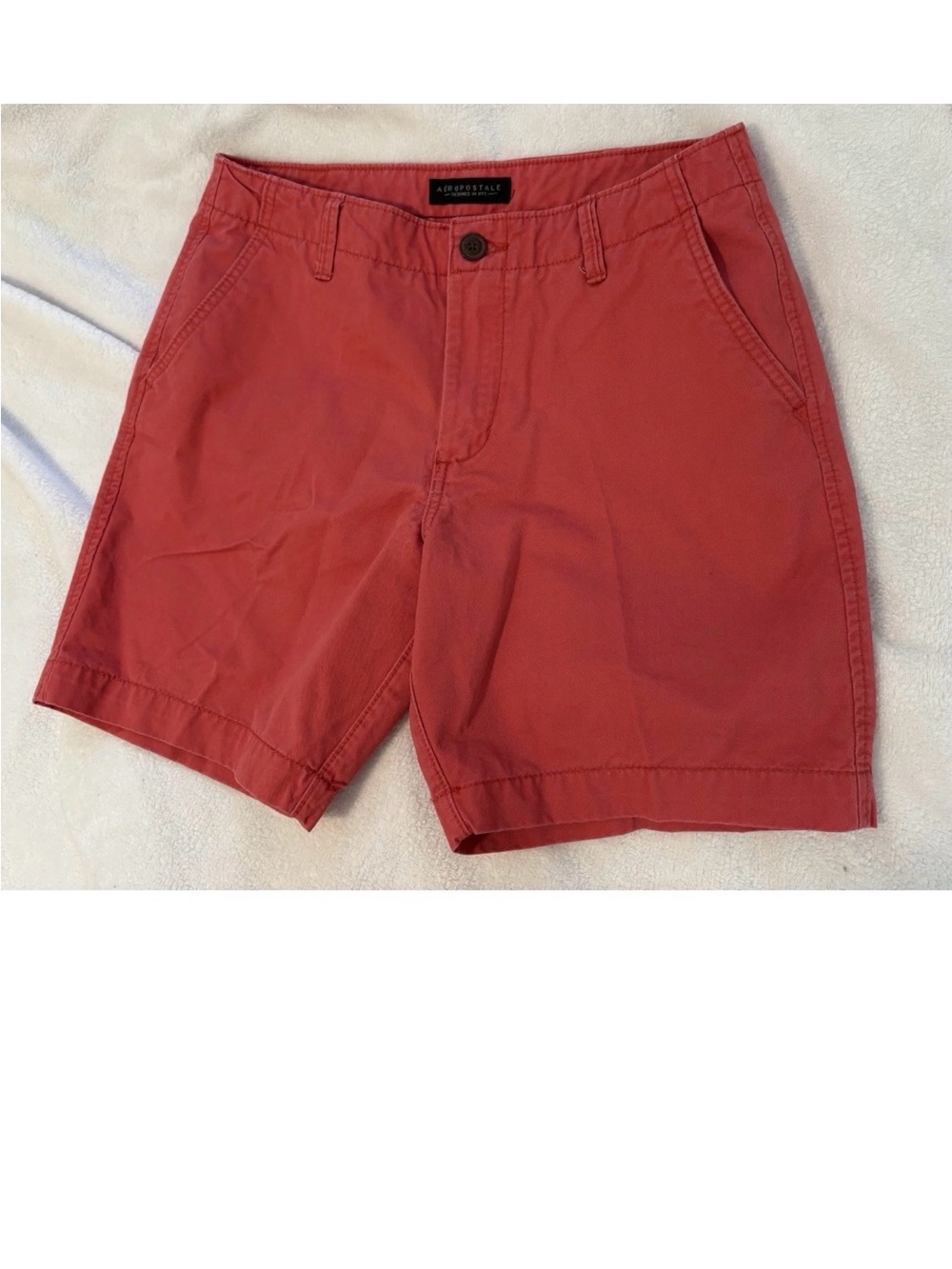 Barely Worn Men’s Size 30 Light Red Pink Tone Cotton Aeropostale Bermuda Shorts